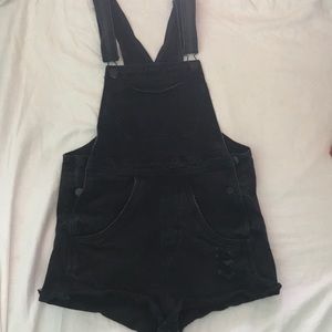 Black overalls